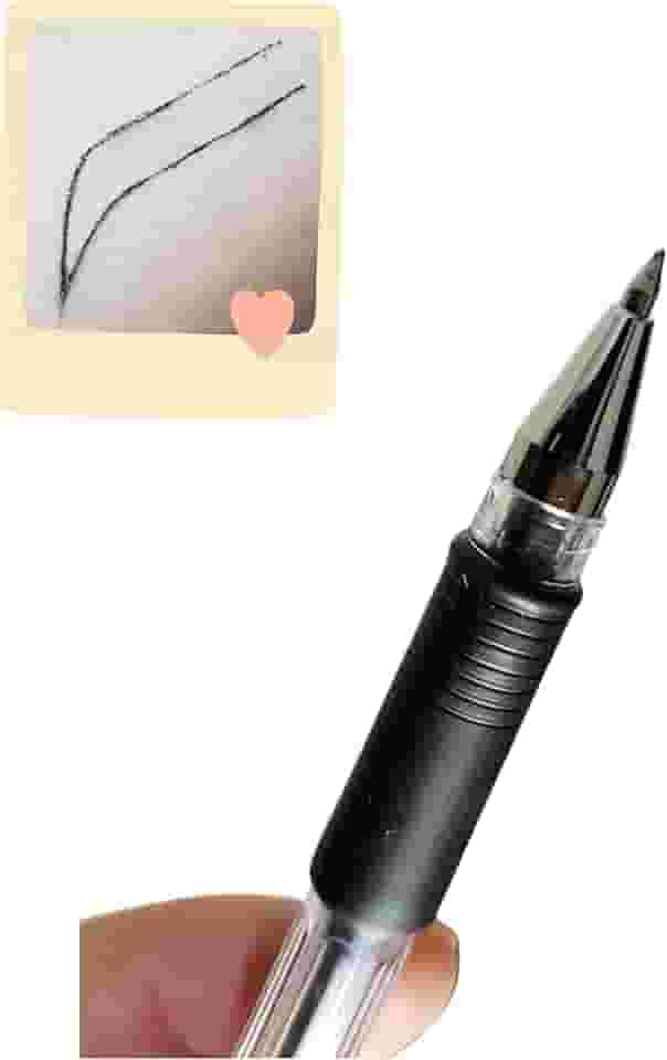 Caneta gel preta para marcação de sobrancelhas design micropigmentação microblading desenho
