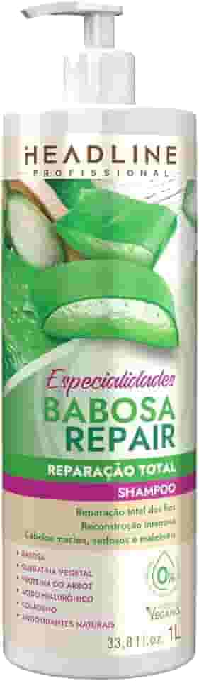 Shampoo Babosa Repair - Limpa e Restaura - HEADLINE Especialidades - 1L