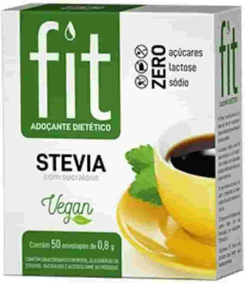 ADOÇANTE STEVIA COM SUCRALOSE FIT COM 50 SACHÊS