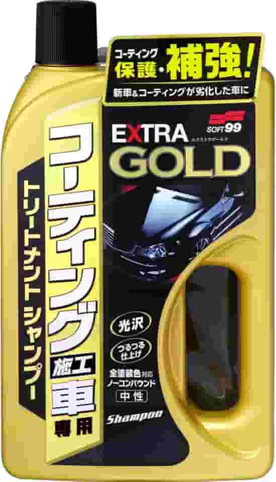 Soft99 Shampoo Extra Gold - Carros Vitrificados ou PPF