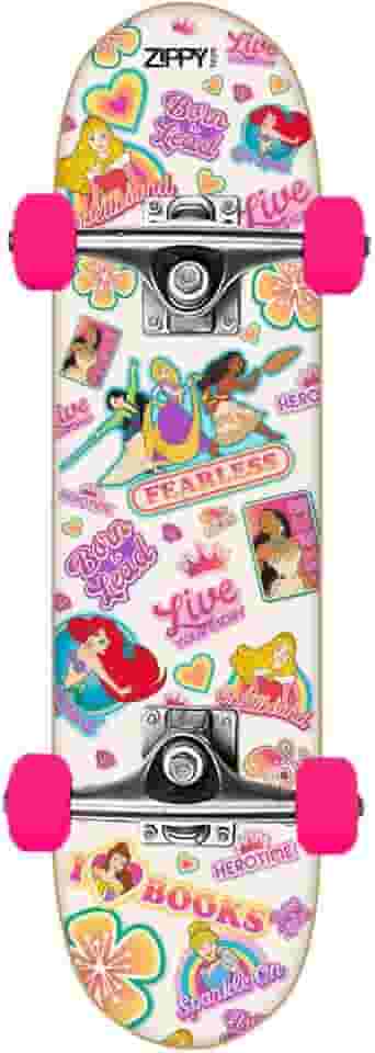 Zippy Toys, Skate Semi Profissional Princesas para Crianças Acima de 3 Anos