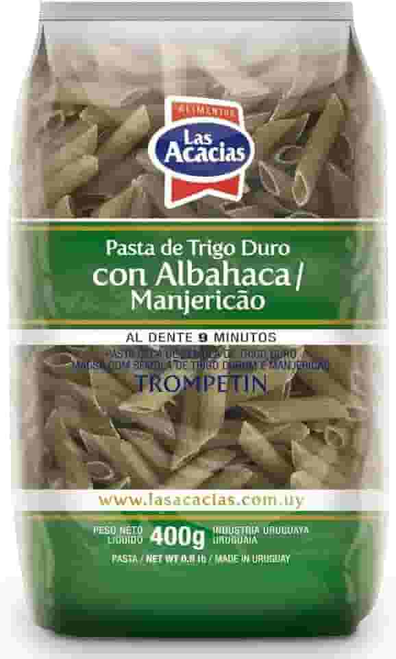 Macarrão de Sêmola de Trigo Durum com Manjericão Penne Las Acacias 400g