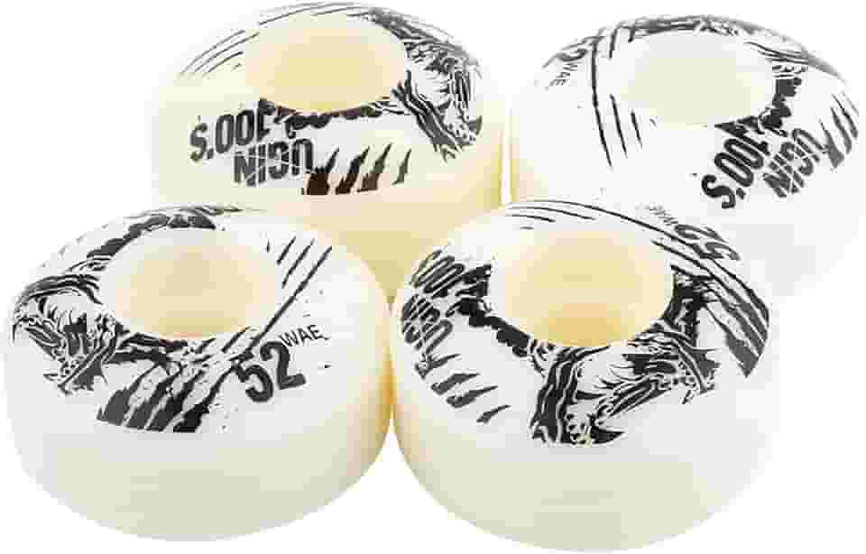 Generic Rodas de Skate Rodas Longboard Duráveis ​​Design Compacto para Skate Básico, 52 Mm X 30 Mm 4 Unidades/Conjunto Outdoor Classic PU Cruiser para Estrada de Asfalto