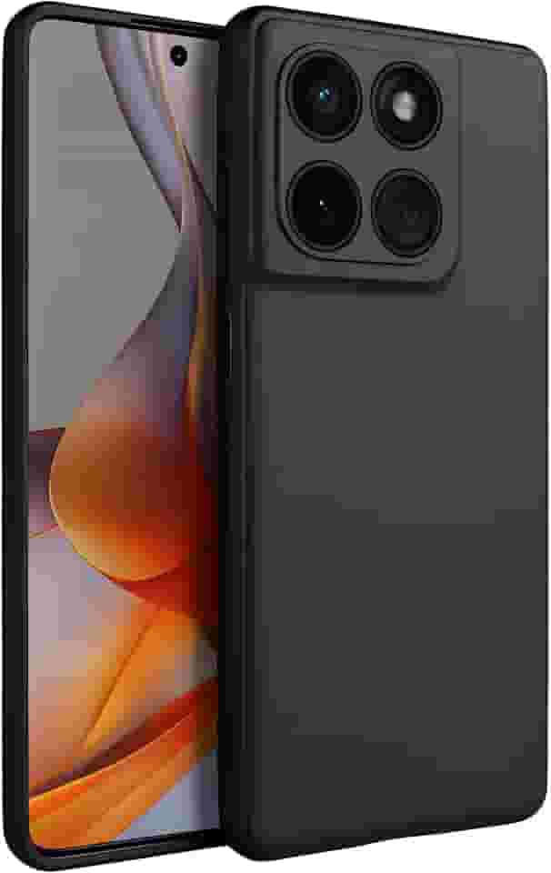 Capa para Motorola G75 Capinha [Ultra Slim] com [Proteção de Camera], Case Anti Impacto e Resistente, Anti Riscos, Leve, Aveludada e Design Elegante (Preto, Moto G75)