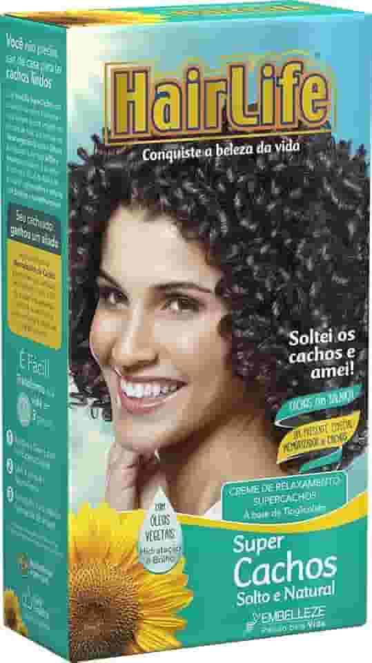 HairLife Creme Relaxante Super Cachos Solto E Natural Kit Hairlife