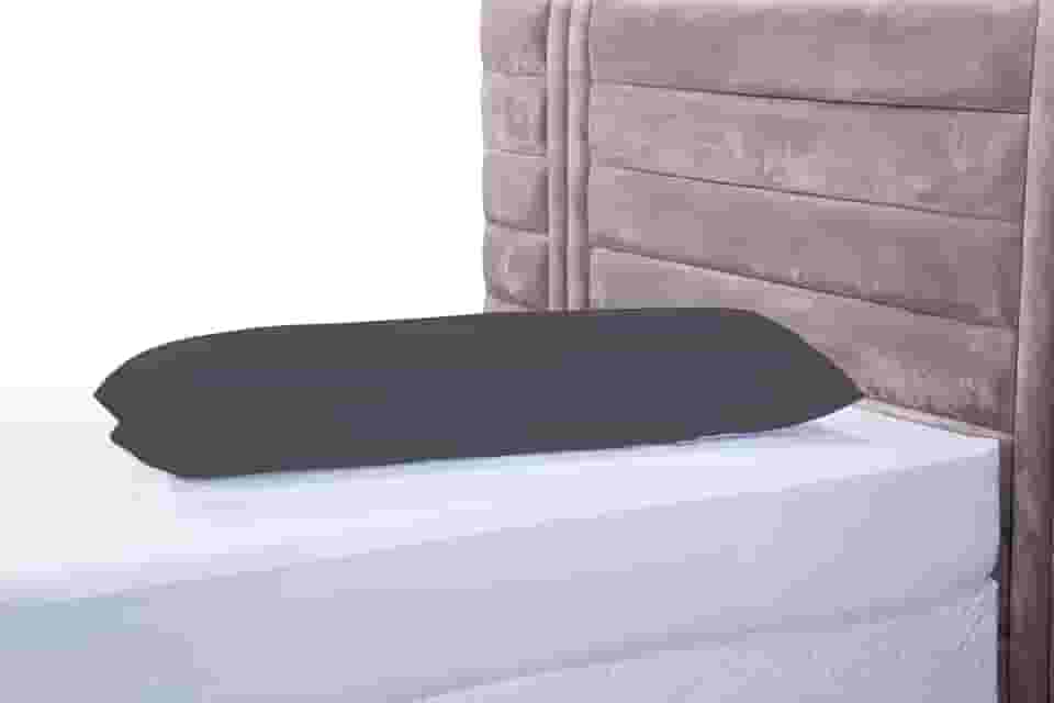 Fronha Travesseiro De Corpo Pele De Pêssego 1,35x0,45 Xuxão Cinza