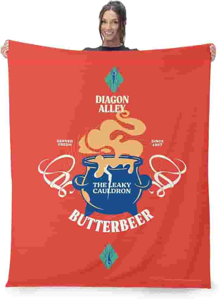 Manta Warner Bros. Harry Potter com vazamento de seda para caldeirão 101 x 127 cm