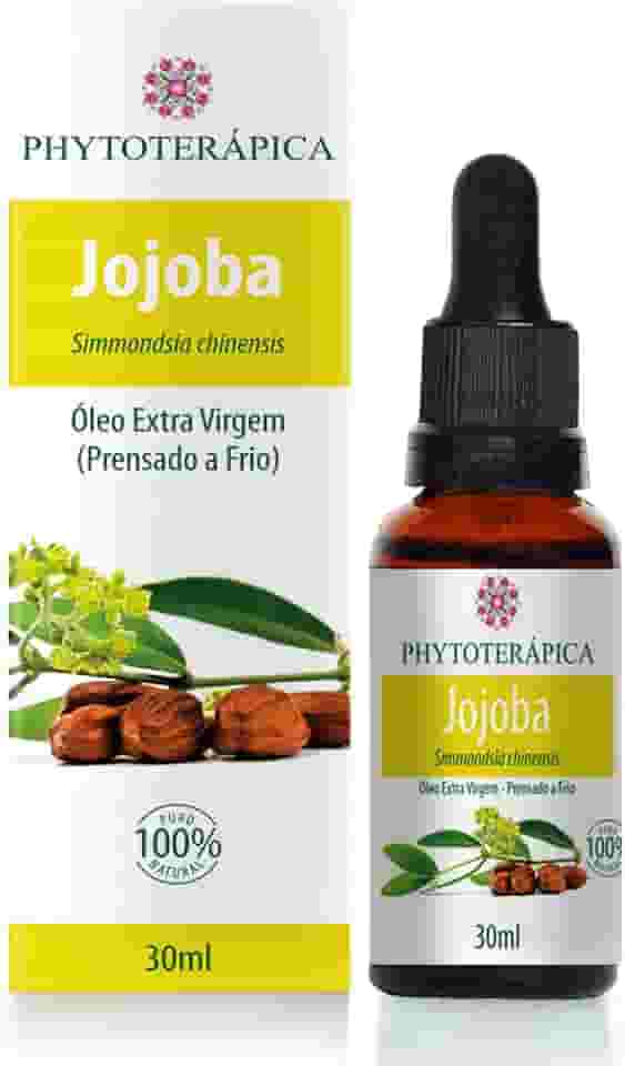 PHYTOTERAPICA- Óleo Vegetal de Jojoba -Aromaterapia -Pele e Cabelo -Ideal para peles oleosas, melhora elasticidade na primeira aplicação, reduz linhas e marcas de expressão -100% Puro, Natural -30ml
