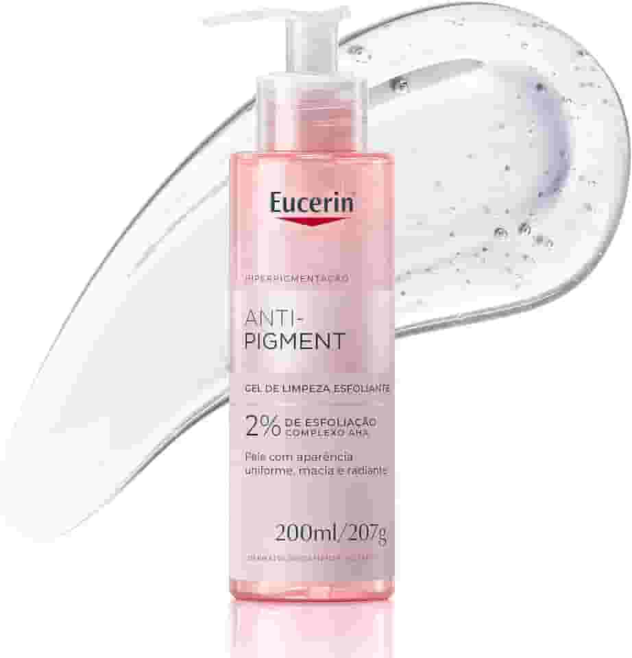 EUCERIN Gel de Limpeza Facial e Corporal 200ml, Anti-Pigment, Esfoliação Suave, Esfoliante, Pele Uniforme