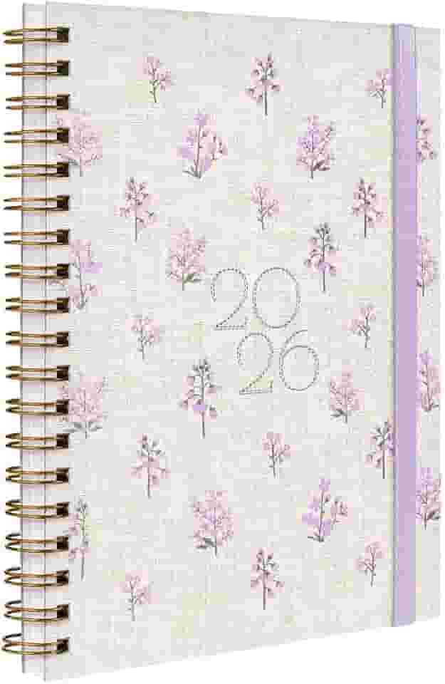 Agenda Planner Semanal Plus 2026 Entrepontos Floral Lilás