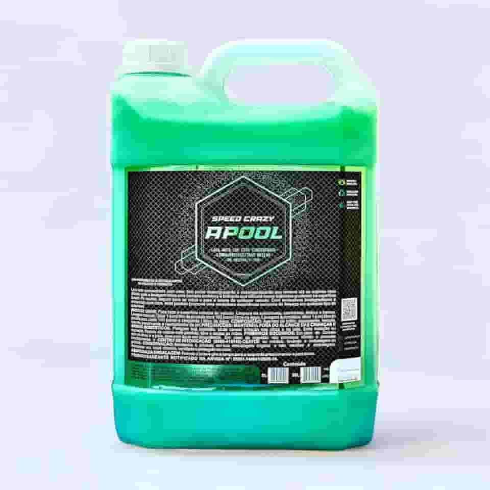 Shampoo Automotivo com Cera Carnauba Apool 5L Concentrado Speed Crazy Desengraxante Limpeza Brilho