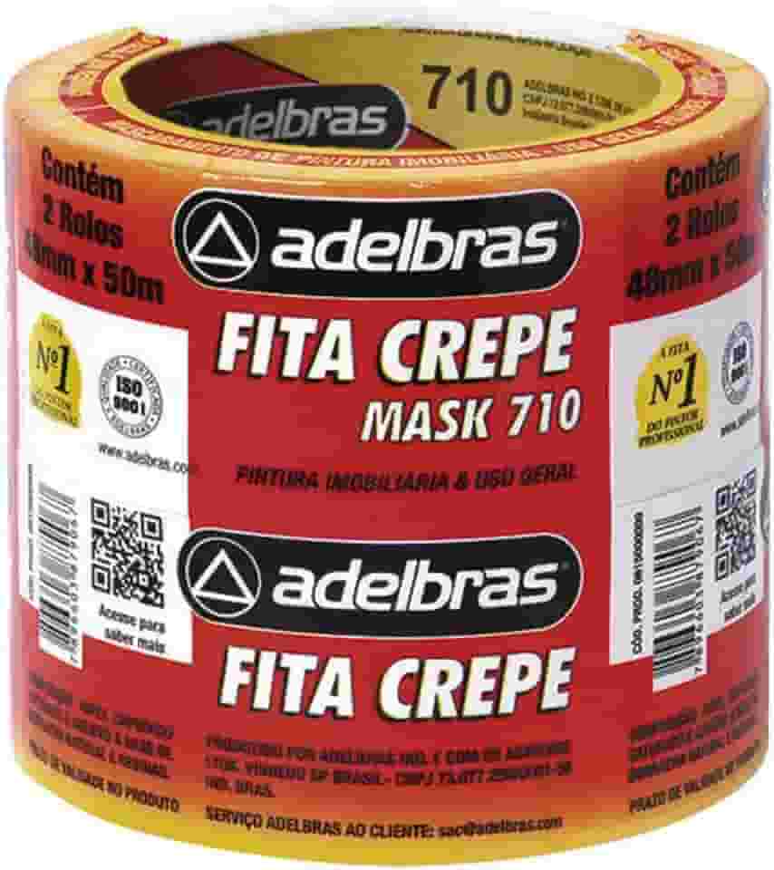 Fita Crepe, Adelbras 0615000009, Multicor, Pacote de 2