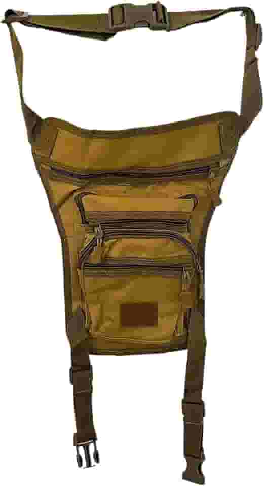 Pochete de Perna e Cintura Unissex J'PRIB Bolsa Cartucheira Mochila com 5 Compartimentos, Ajustável (ESTILO 2)