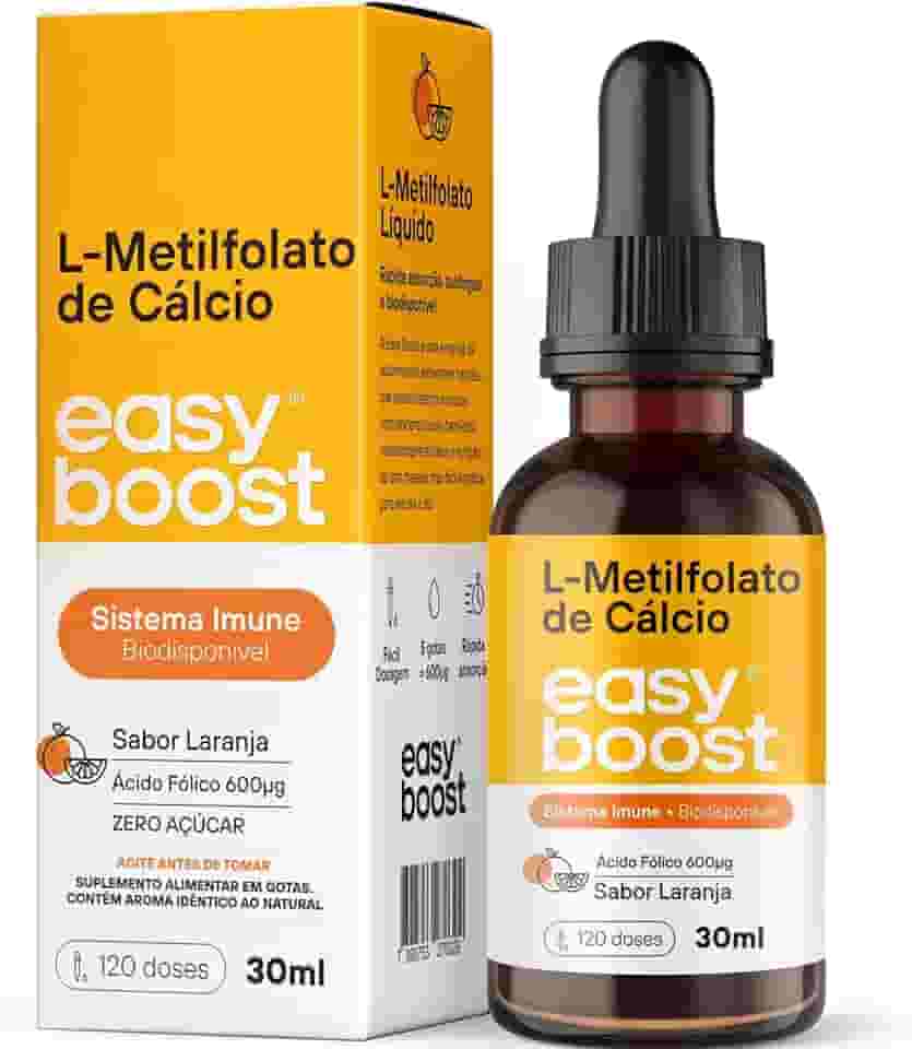 L-metilfolato De Cálcio Easy Boost Ácido Fólico B9 30ml