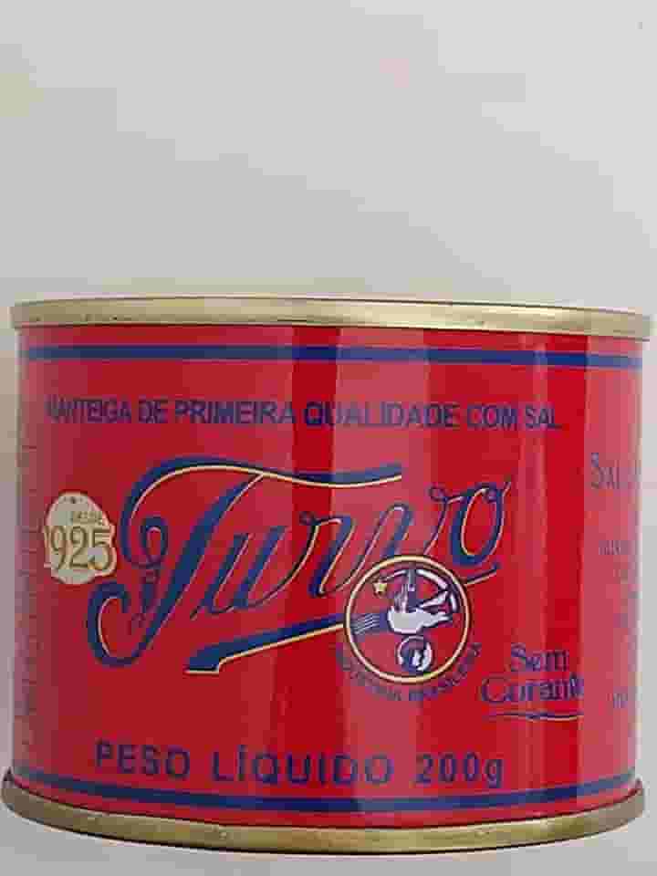 Manteiga Mineira Turvo, Sem Corante e Sem Conservante, Lata 200g
