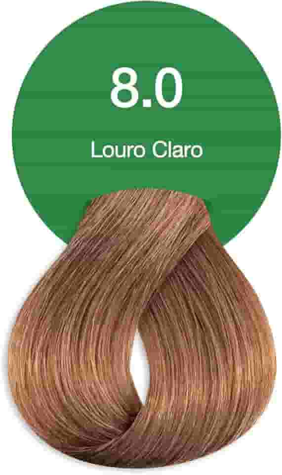 Acquaflora 8.0 Louro Claro Coloracao Creme Permanente Vegana 60g