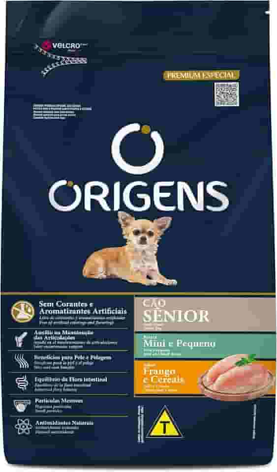 Origens Ração Seca Para Cães Sênior De Pequeno Porte Sabor Frango 3Kg