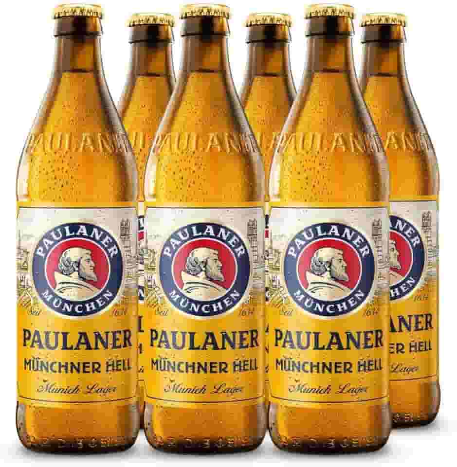 Kit Cerveja Paulaner Munchner Hell Alemã Garrafa 500ml (6 Un)