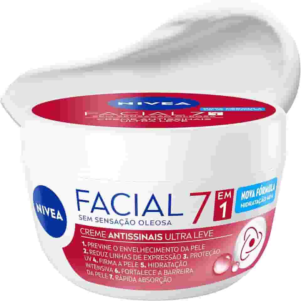 NIVEA Creme Facial Antissinais 100g - Sua fórmula com hidronutrientes e vitamina E é de rápida absorção, firma e reduz linhas de expressão e protege a pele contra os raios UVA/UVB