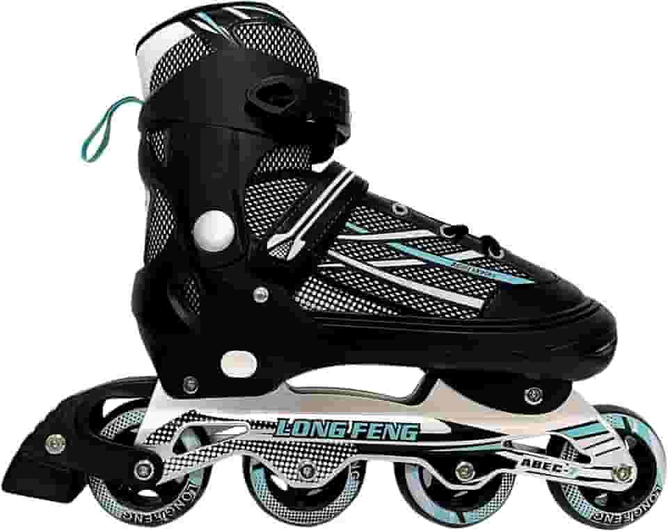 Patins In-line (em Linha) Semi Profissional Long Feng Ajustável Roller Abec 7