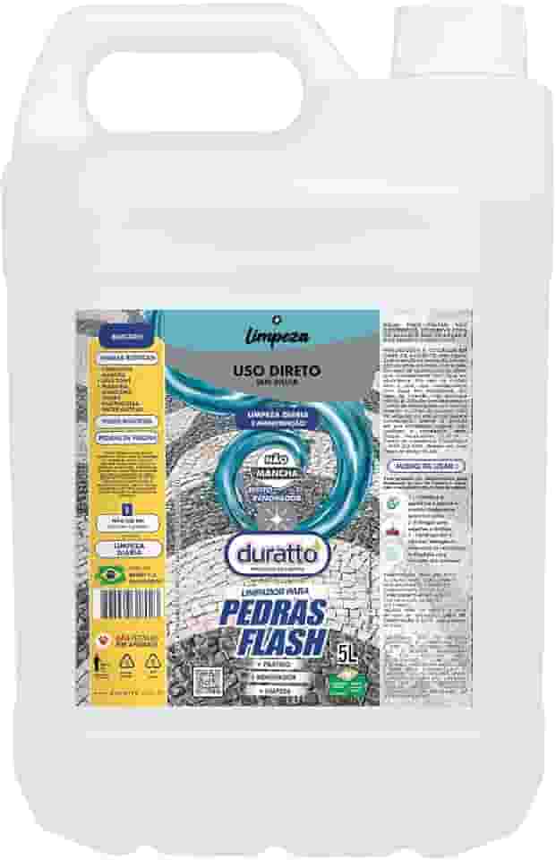 Duratto Limpador para Pedras Flash, Uso Direto, 5L, Removedor de Cera, para Limpeza Diária