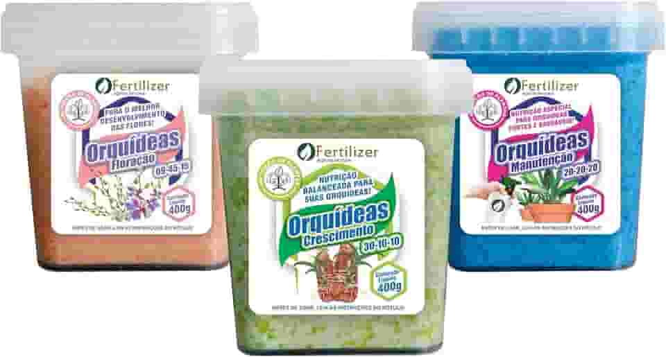 Adubo para Orquídea Kit com 3 potes