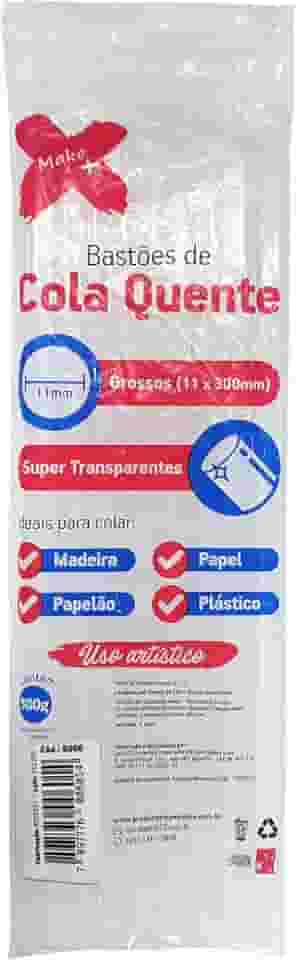 Cola Quente Bastao Super Transp Grossa Pct 500g