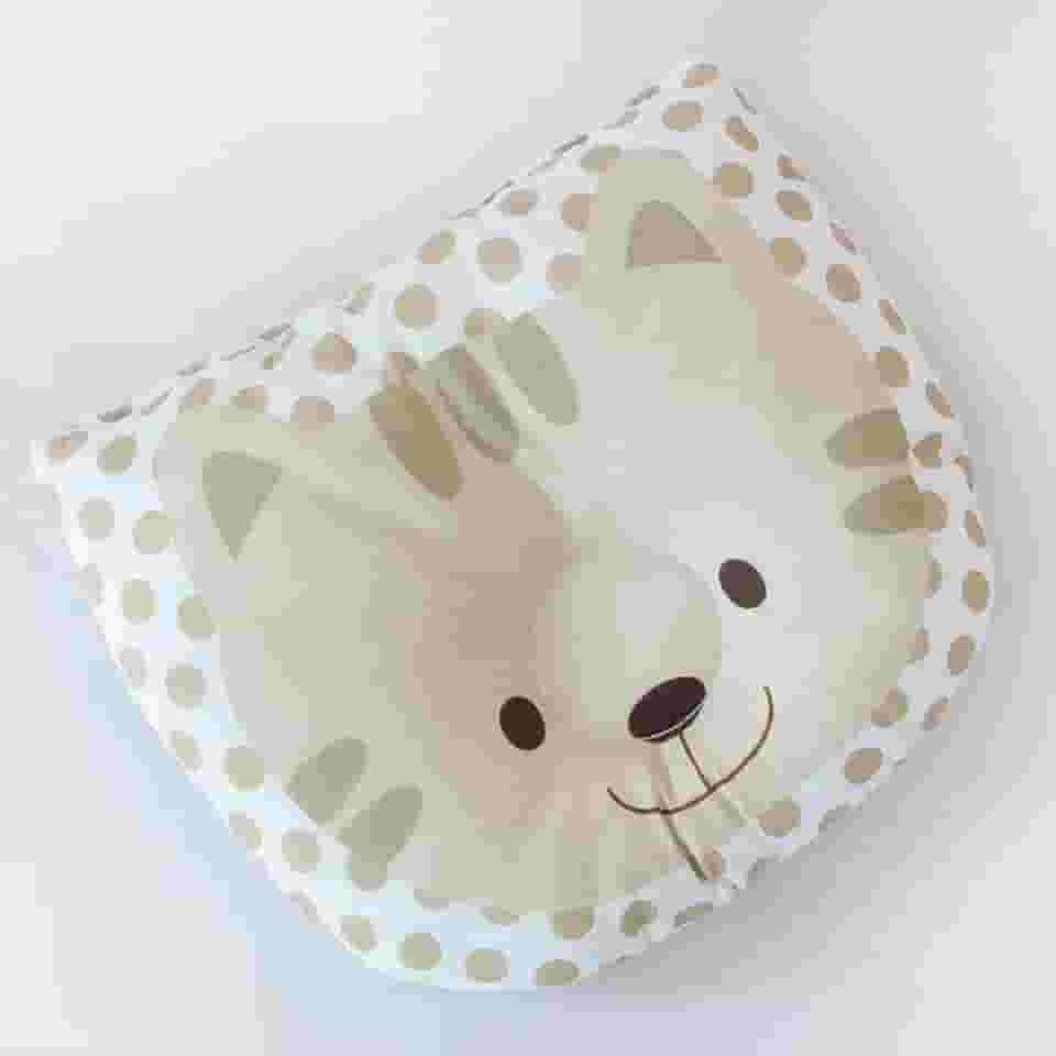 Travesseiro Almofada Anatômico de Bichinhos para Bebê Feminino e Masculino RN (Gato)