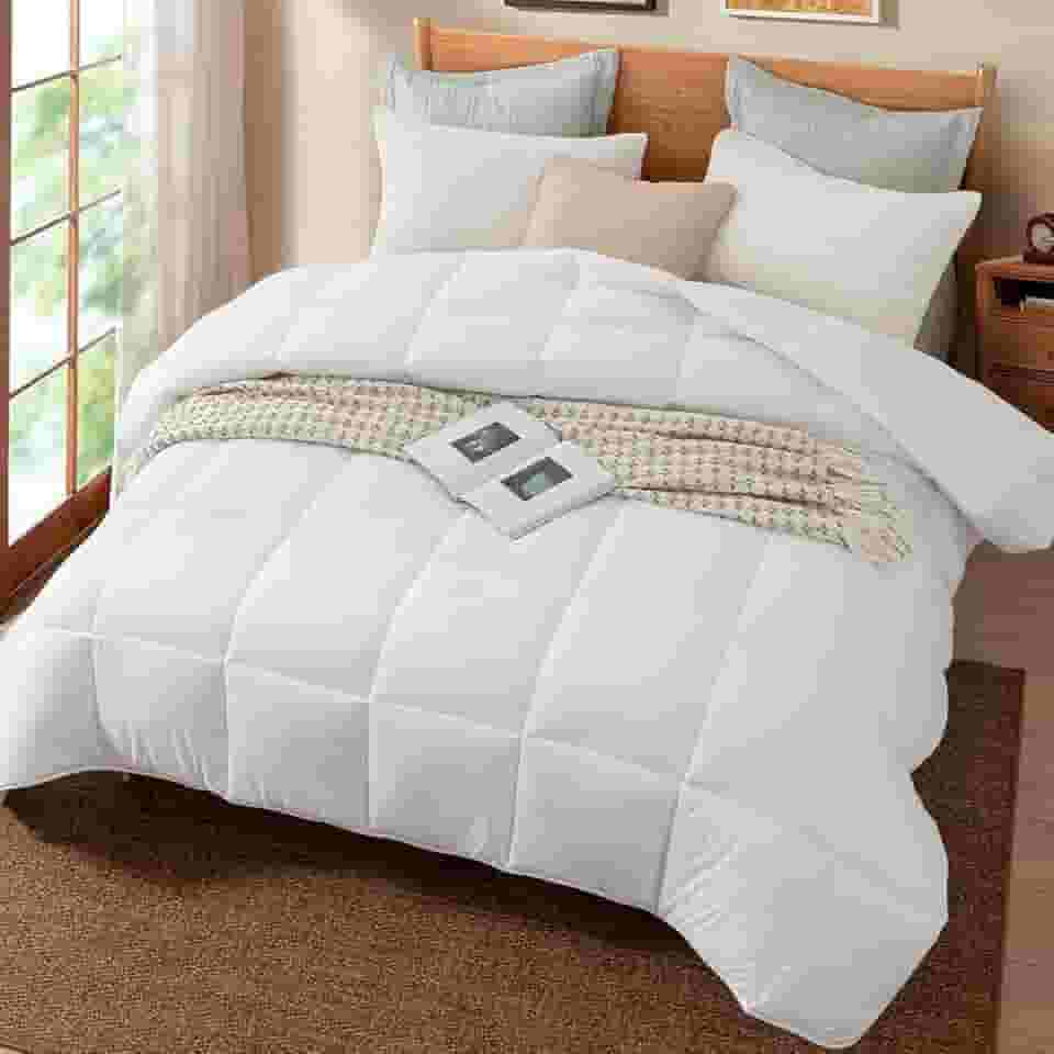 Edredom Ecopluma Toque de Pluma Queen 240 X 260 Branco Camesa