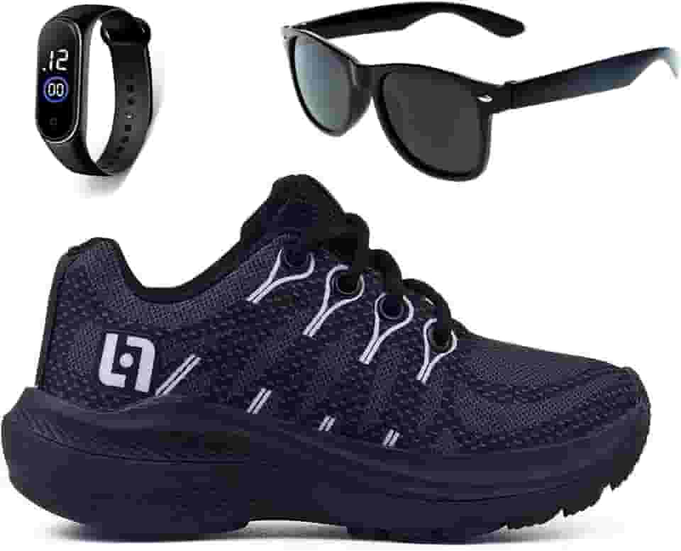 Tenis Infantil De Amarrar Meninos Leve Desenhos LIGHT + Oculos Relogio