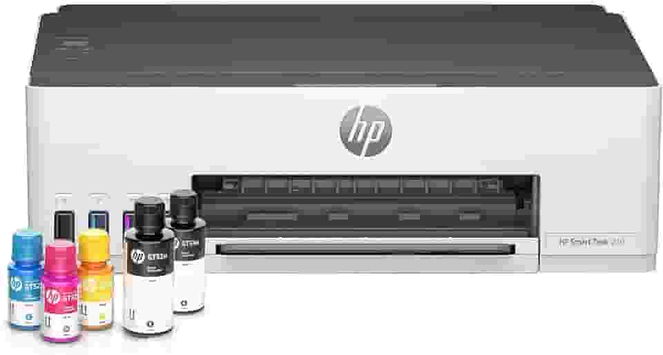 Impressora HP Smart Tank 210 com Tanque de Tinta Colorida - Com Wi-Fi - USB 2.0 de alta velocidade. Funções da impressora: Imprimir. Cor: ‎Branco (3D4L5A)