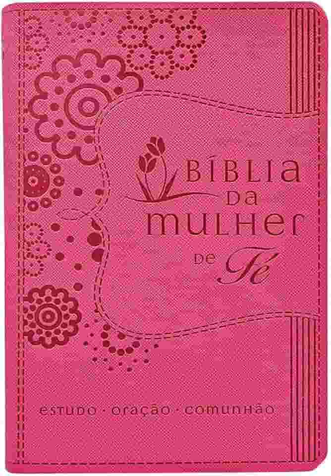 Bíblia da Mulher de Fé, NVI, Couro Soft, Rosa