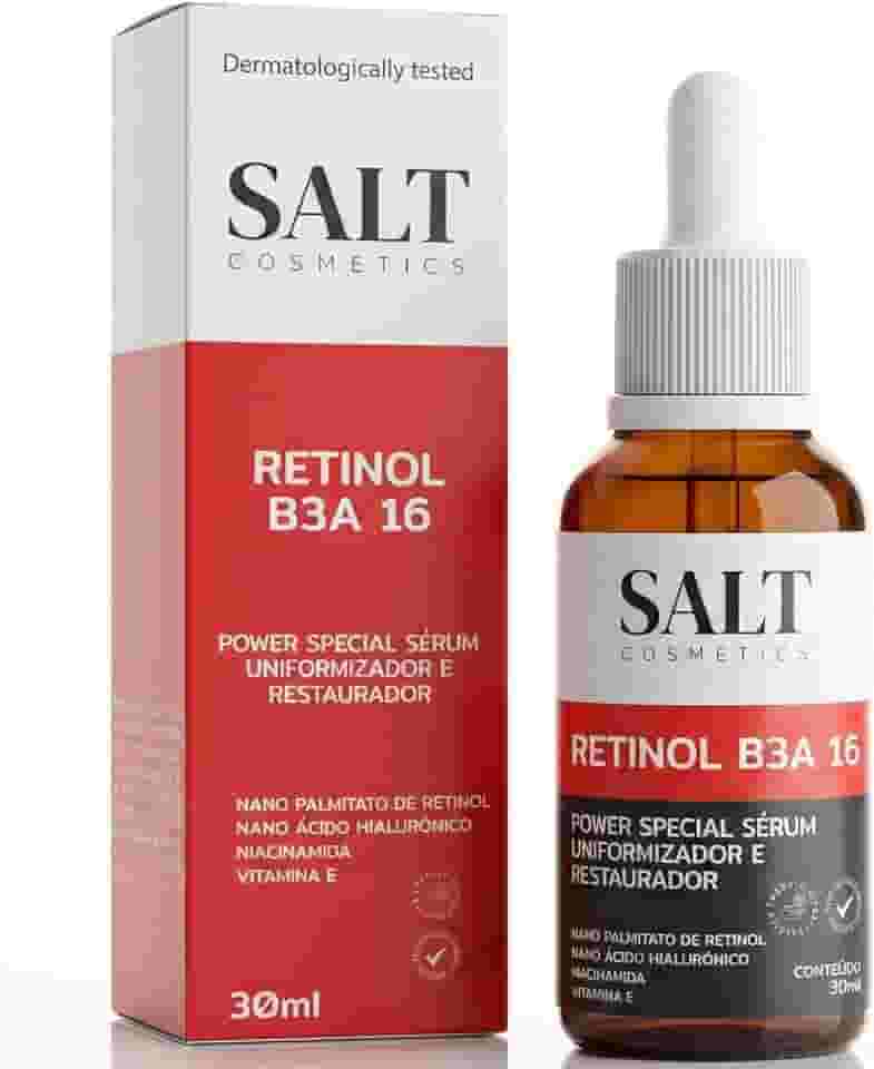 Sérum 3,5% Nano Retinol + 6% Niacinamida + 5,5% Ácido Hialurônico + 1% Vitamina E - Salt Cosmetics