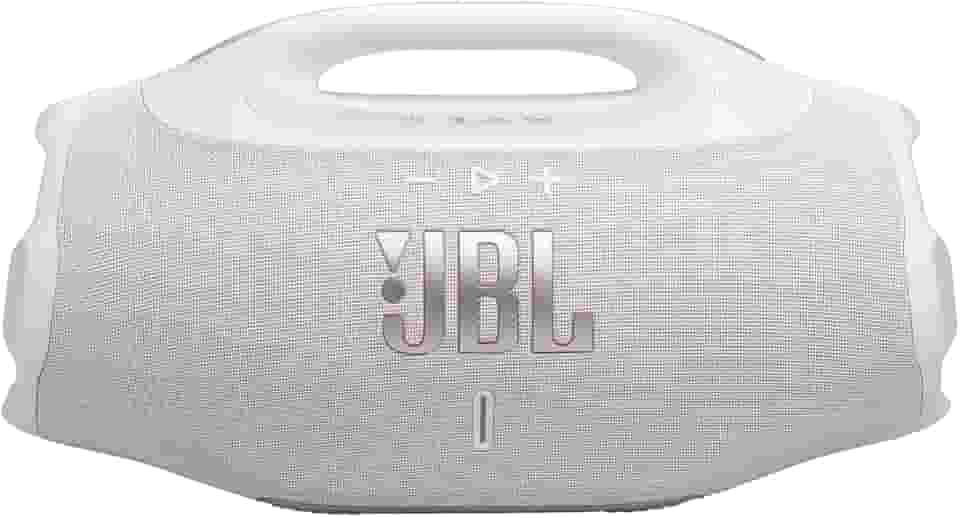 JBL, Caixa de Som, Boombox 4, Bluetooth, Som JBL Pro, AI Sound Boost, Graves Personalizáveis, Bateria de até 34h, IP68, Áudio Lossless – Branca