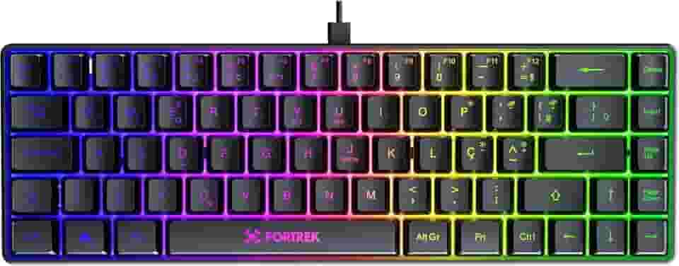 Teclado Gamer Fortrek Fearless 65 Compact Preto