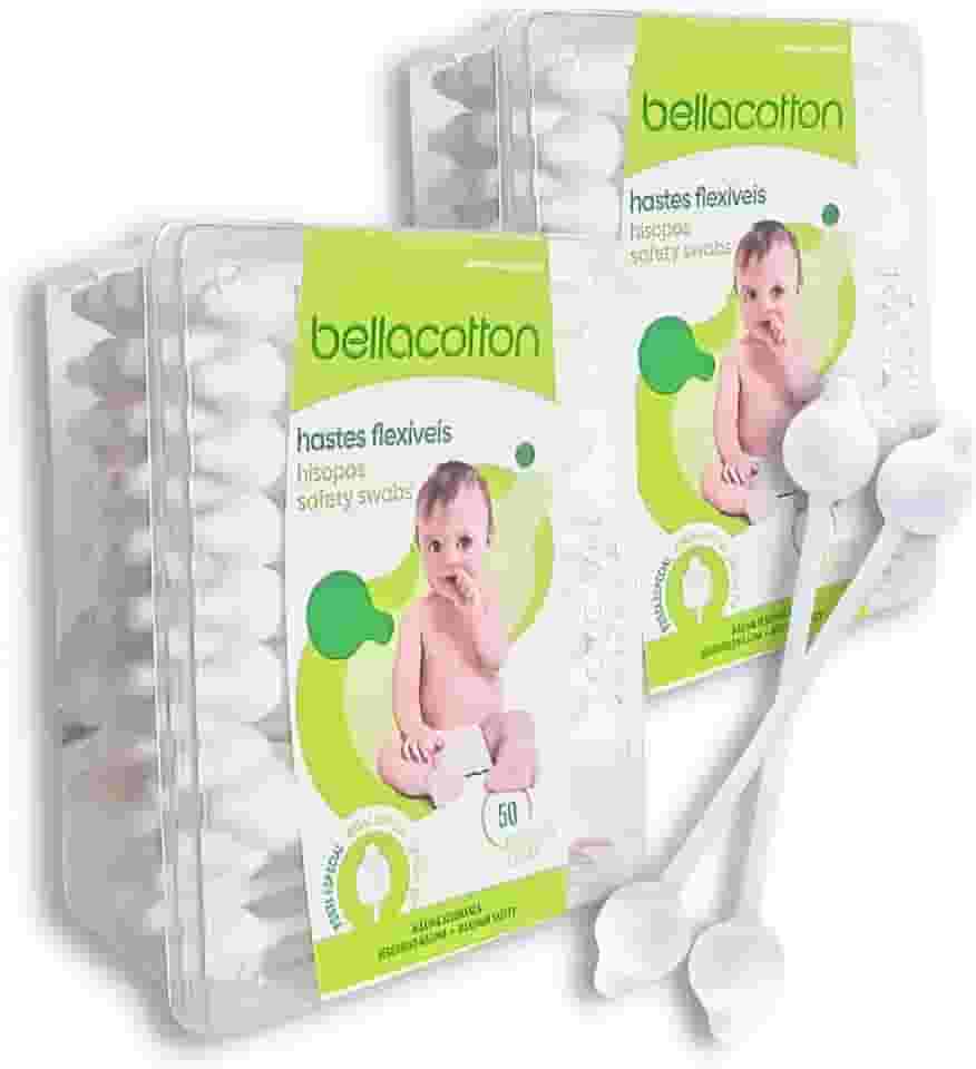 Haste Flexível bastonetes branco bebê 2 pacotes C/ 50unidades