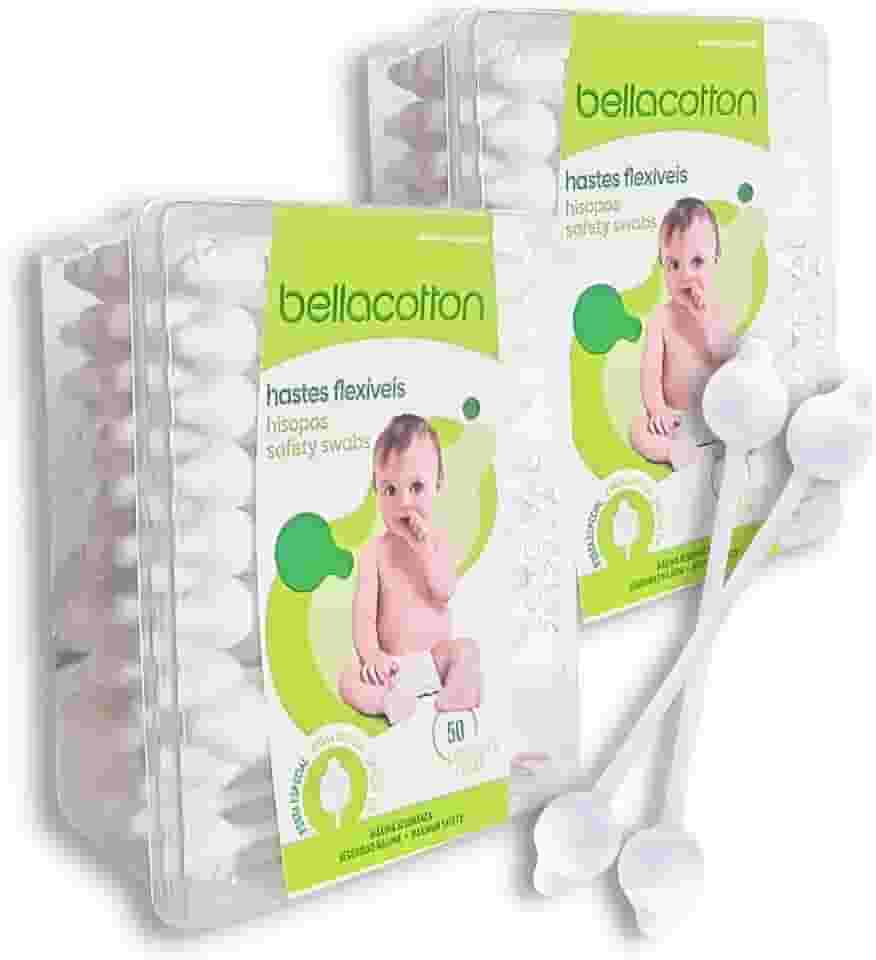 Haste Flexível bastonetes branco bebê 2 pacotes C/ 50unidades