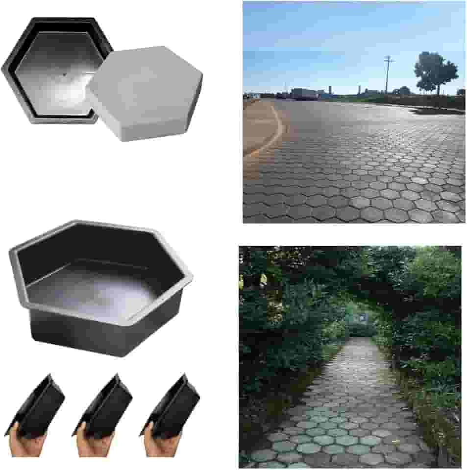 05 Forma Bloquete Sextavado 25x25x8 Molde Bloco De Concreto