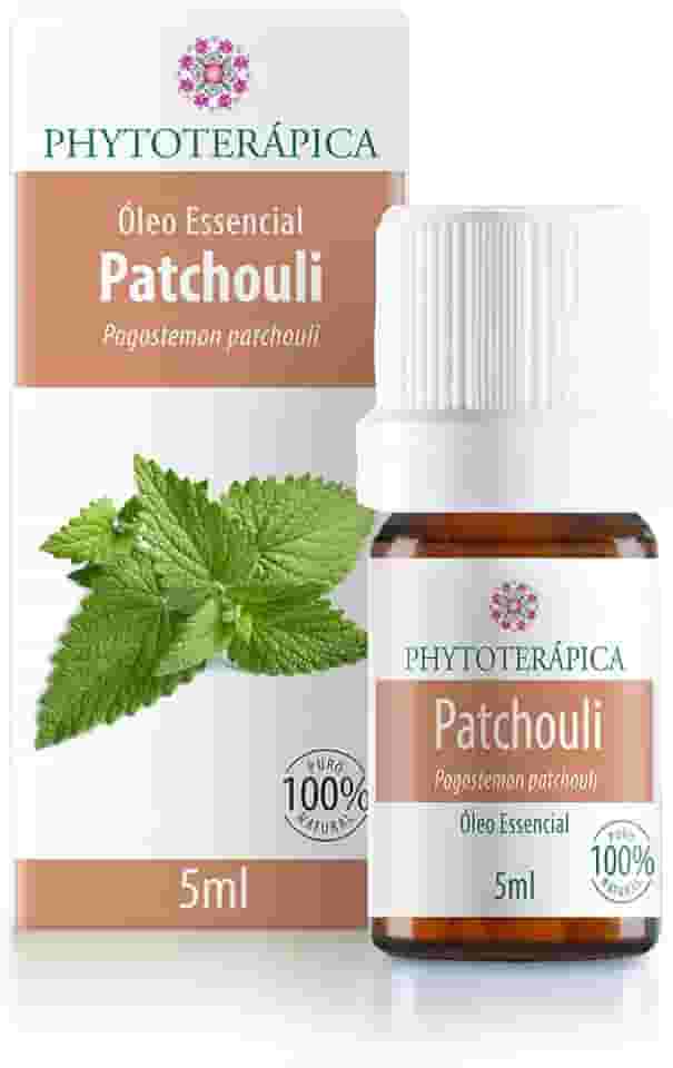 PHYTOTERAPICA- Óleo Essencial de Patchouli -Para Difusor, Massagem e Aromaterapia -Promove coragem, aterramento no presente, auxilia na manutenção da saúde da pele -100% Puro, Natural -Almiscarado,5ml