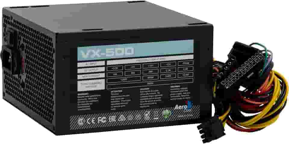 Fonte Gamer ATX 500W VX-500 Preto Aerocool