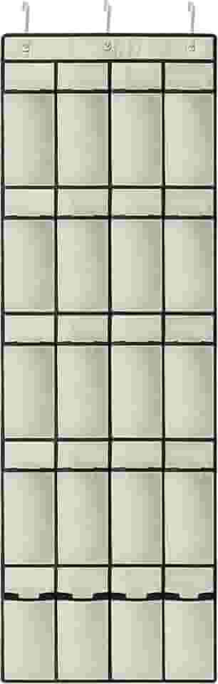 Ordene - Organizador de Sapatos para Porta com 20 Divisórias, Cor Bege, Linha My Closet