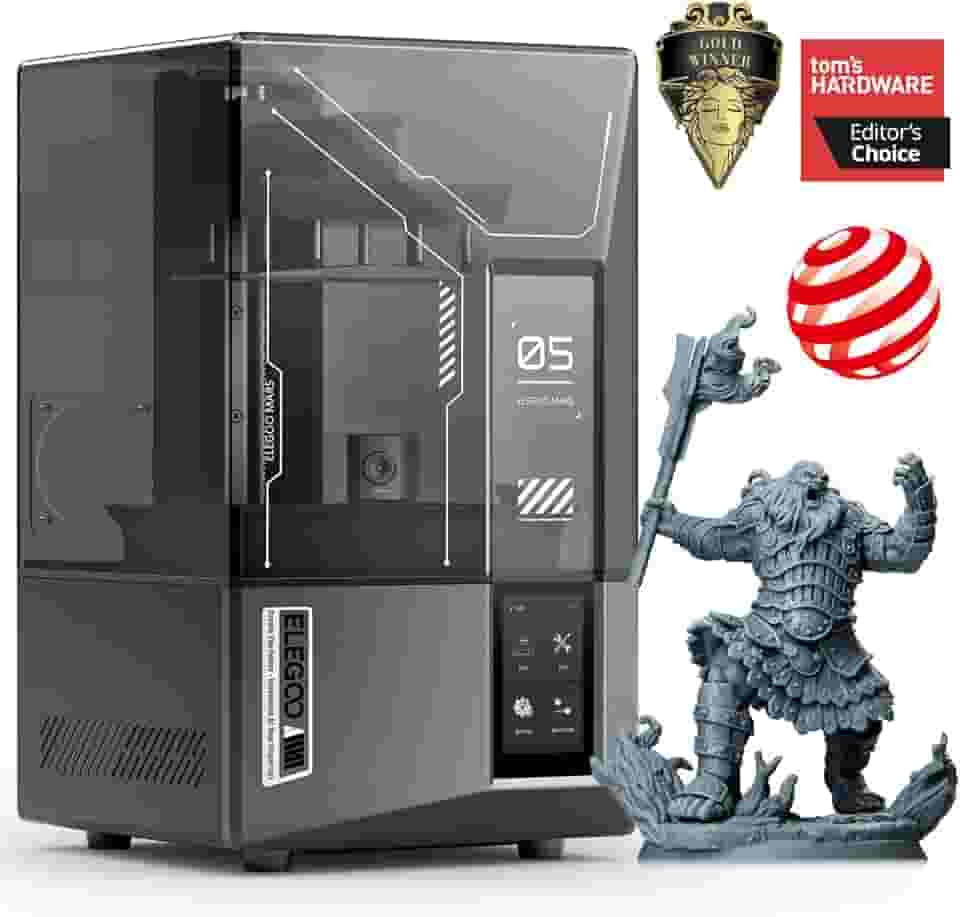 ELEGOO Impressora 3D de resina Mars 5 Ultra 9K, nivelamento automático inteligente, detecção inteligente, transferência por WiFi, tamanho de impressão de 153,36 x 77,76 x 165 mm³