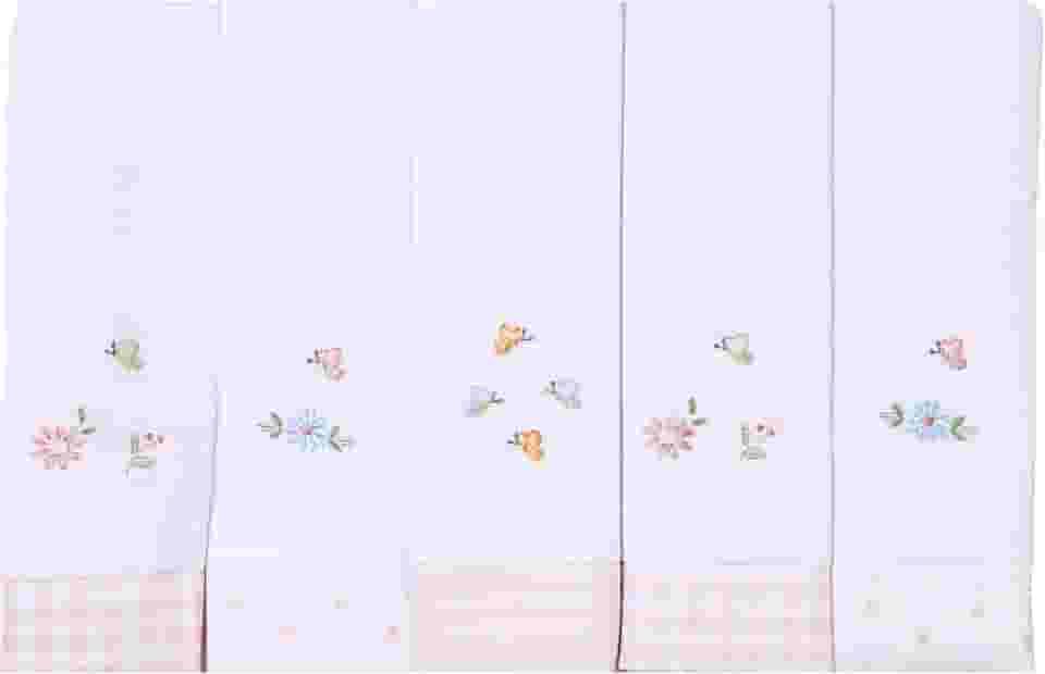 Papi Textil Cueiro Flanelado Bordados Papi 80Cm X 80Cm Contem 03 Un