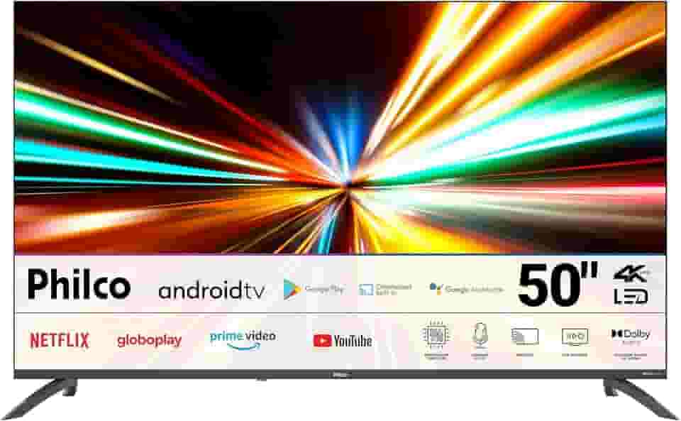 Smart TV 50" Philco 4K LED Android Dolby Audio P50EAA