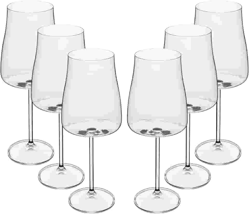 WOLFF - Conjunto 6 Taças de Cristal Ecológico Alex 600ml para Vinho