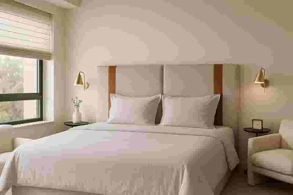 Cabeceira Dobrável ARTE Estofada Em linho 1,58 Para Cama Queen.