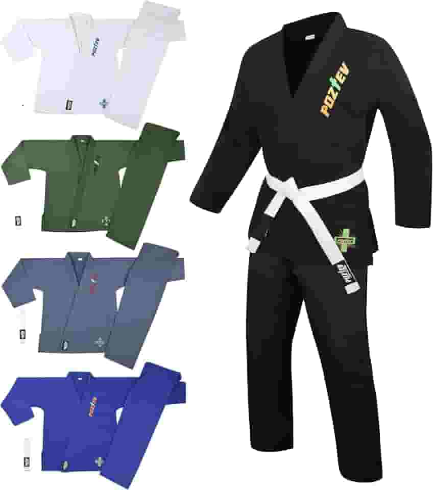 Quimonos Brazilian Jiu Jitsu Gi para homens e mulheres BJJ Gi Grappling Kimonos tecido leve pré-encolhido uniforme de artes marciais