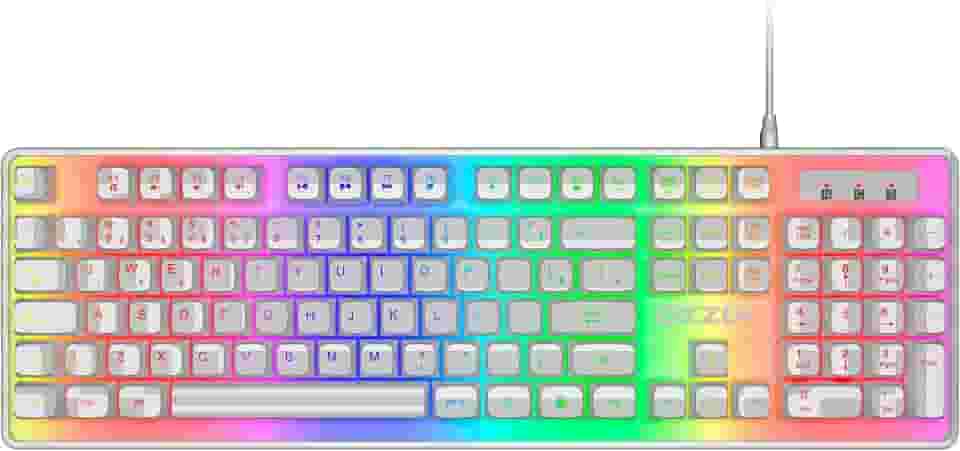 Teclado Gamer Doppler RGB Base em LED Profissional Antighosting ABNT2 Usb Ozzix
