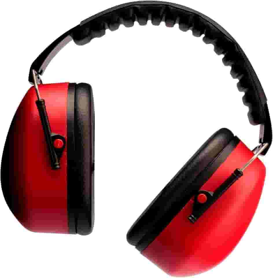 3M, Muffler, Abafador de Som e Ruído, 1 unidade - Vermelho e Preto