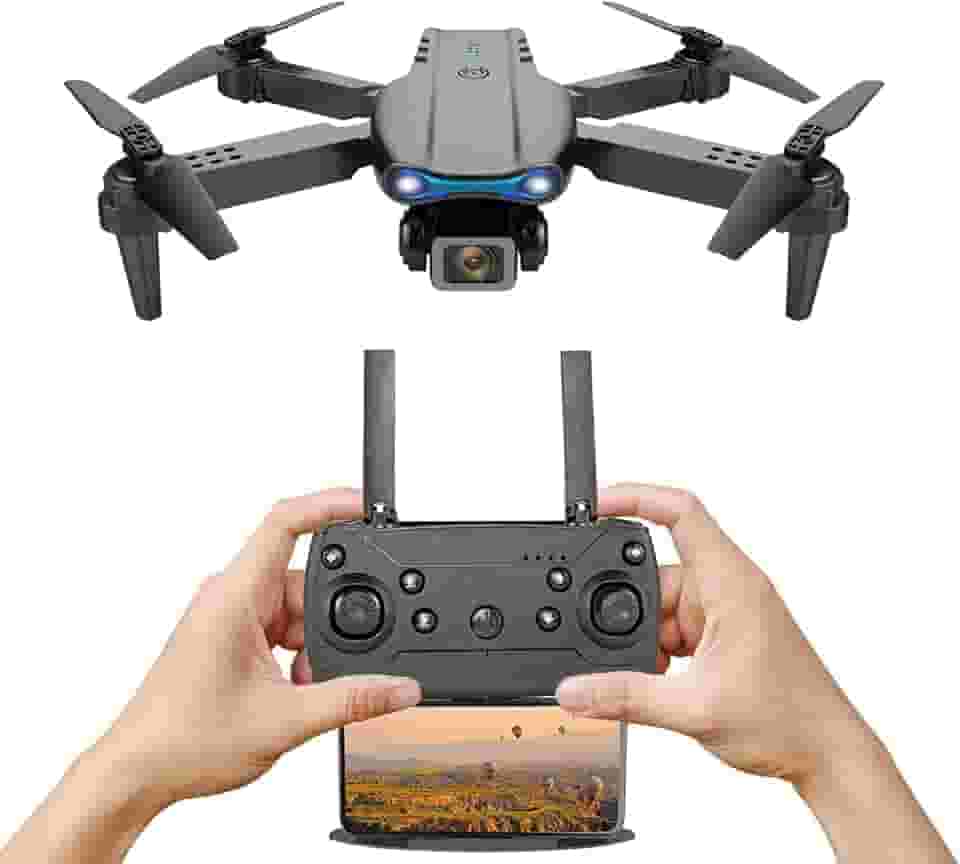 Drone Profissional com Câmera 4K HD - Quadcopter dobrável para iniciantes,Modo sem cabeça Retorno automático para casa Adequado para iniciantes ??